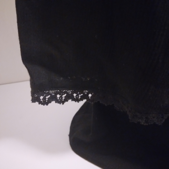 Buttons Black Long Sleeve Dress - Picture 3 of 4